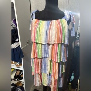 Multicolor Striped Women's Dress